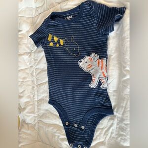 Carter's Navy Bodysuit with Animal Friends